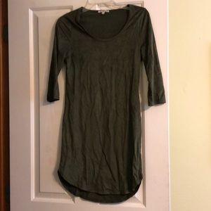Small olive green dress